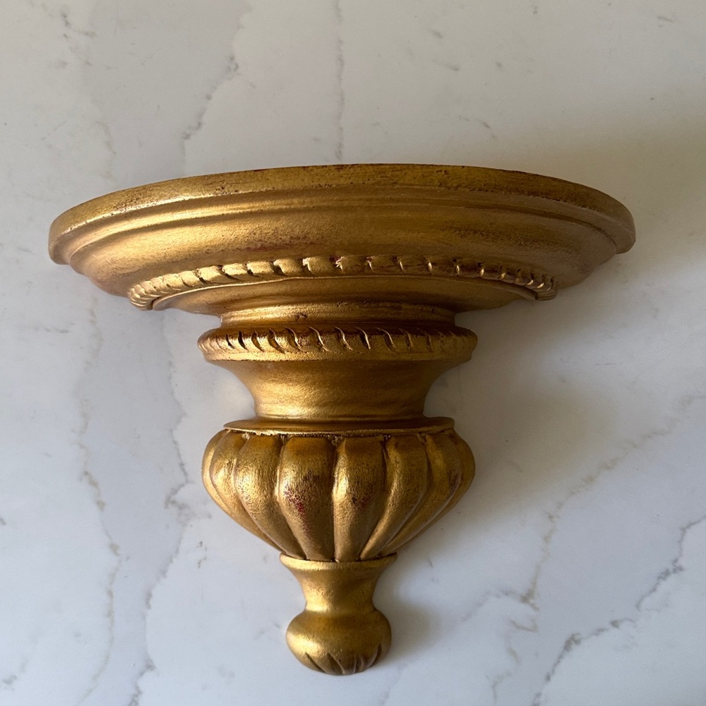 Vintage Gilded Wall Sconce Handmade in Thailand - Picture 4 of 6